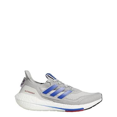 Imagem de adidas T nis de corrida masculino Ultraboost 21, Cinza dois/azul royal/cinza um, 7