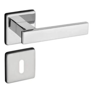 Imagem de Fechadura Porta Interna Zm Concept 408 Roseta Quadrada Cromado Pado