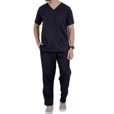 Imagem de Pijama Cirúrgico Scrub Masculino Veterinário Conjunto Plus Size G2 Ph 