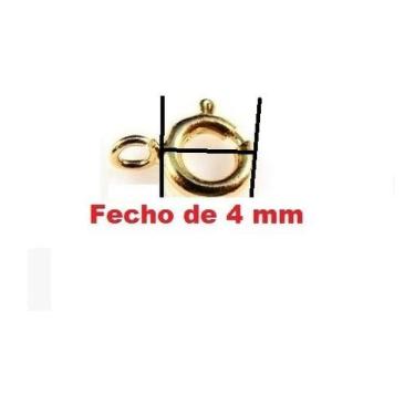 Imagem de Fecho Bóia Ouro 18 kilates 4 mm Para Cordões e Pulseiras