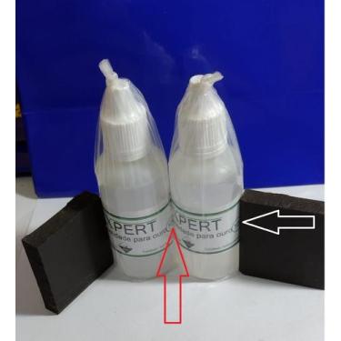 Imagem de Kit Testador de Ouro 10 Kilates 2 VIdros 30 Ml + 2 Pedra 3.80 Cm x 3.8