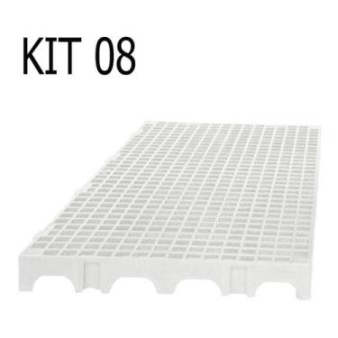 Imagem de 08 Palete Pallets Pisos E Estrados Em Plastico Reforçado - Plasmoncayo