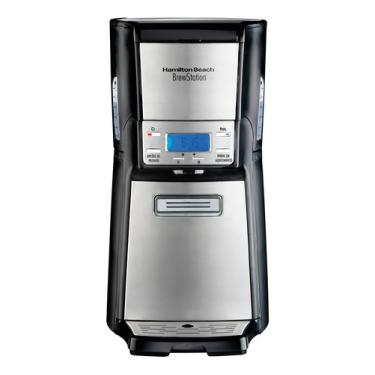 Imagem de Hamilton Beach Cafeteira Para Embutir Portátil Brewstation Elite 48465 Automática Preta E Prateada De Filtro Programavel 110v BrewStation Elite