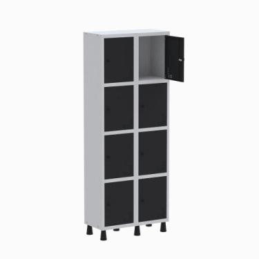 Imagem de Armário Guarda Volume Locker Roupeiro 2 Vãos 8 Portas GR302/8 Light Ci