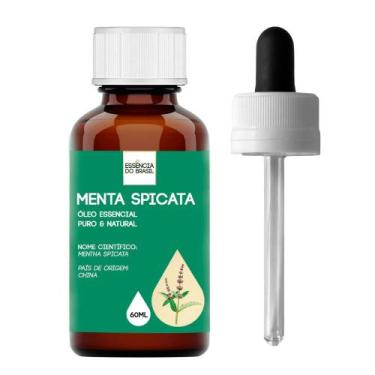 Imagem de Óleo Essencial Menta Spicata 60ml - Puro E Natural - Essência do Brasi
