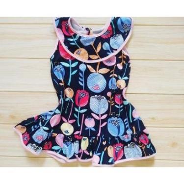 Imagem de Vestido Infantil Florido Tamanho 2 E 3 Roupa Bebe Infantil-Feminino