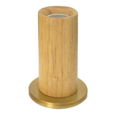 Imagem de Luminária de Mesa WOOD Romalux 13,1xØ8,5cm Madeira e Alumínio, Chiaro,