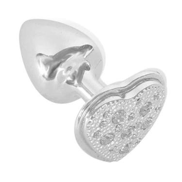Imagem de Plug Anal Coração com Pedra Cravejada - Hard, Prata