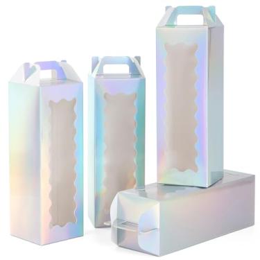 Imagem de Hzzycaxli Caixas de presente para copos de 20 unidades com alça para caixas de exposição de vidro de sublimação, caixa de presente transparente para potes de copos de 20 onças e 30 onças, la