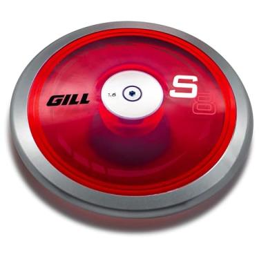Imagem de Gill Athletics Disco giratório S8 para pista - Equipamento de treinamento de disco de 1,6 kg, 75% de peso do aro, equipamento de arremesso de atletismo de 1,6 K, disco masculino e feminino, 1,6 kg de