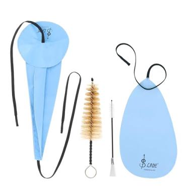 Imagem de Fiozinx Kit De Pano De Limpeza Para Saxofone, Kit De Cotonete De Limpeza Para Saxofone 4 Em 1, Incluindo Cotonete De Limpeza E Escova Para Boquilha Para Sax Alto Tenor Soprano E Outros Instrumentos D