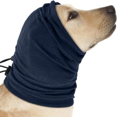 Imagem de Nanaki Moletom com capuz para cães com capuz antiderrapante para hematomas, protetor de ouvido ajustável para proteção de ruído, alívio da ansiedade, fogos de artifício, higiene, banho, 4 de julho