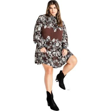 Imagem de City Chic Vestido feminino plus size Cassia PLC, Coco Floral Plc, 50