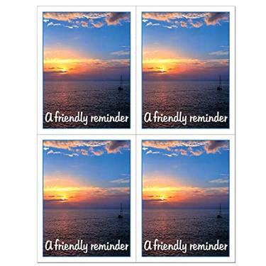 Imagem de Cartões postais de lembrete a laser. Ótimo para odontologia, optométrico, veterinário, quiropraxia ou a maioria das outras empresas. 4 cartões perfurados para arrancar em 10,8 cm x 14 cm em uma folha