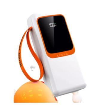 Imagem de Carregador Power Bank 30000 Mah Portátil Turbo Carga Rápida Branco