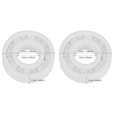 Imagem de Rolamento de Esferas ZrO2 de 2 Unidades, Rolamento de Esferas Cerâmico 6202 15 X35x11mm