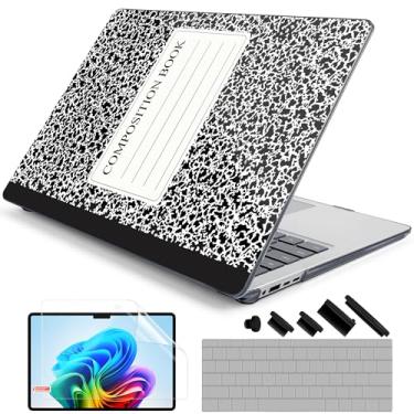 Imagem de DONGKE Capa para laptop Microsoft Surface (2024), Windows 11 Copilot+ PC, tela sensível ao toque de 13,8 polegadas, capa protetora de plástico rígido com capa de teclado e protetor de tela - Livro de