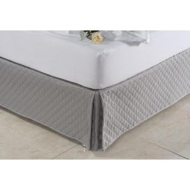 Imagem de Saia Para Cama Box Casal padrao Matelada Microfibra sem elastico - RT 
