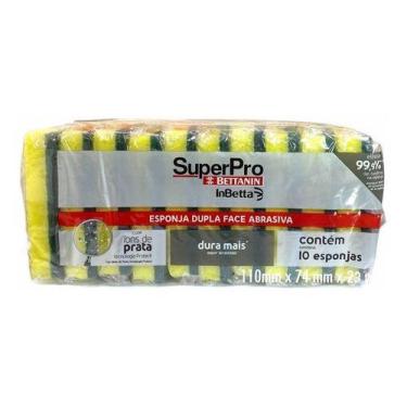 Imagem de Esponja Dupla Face Esfrebom Superpro Bettanin Pct C/10