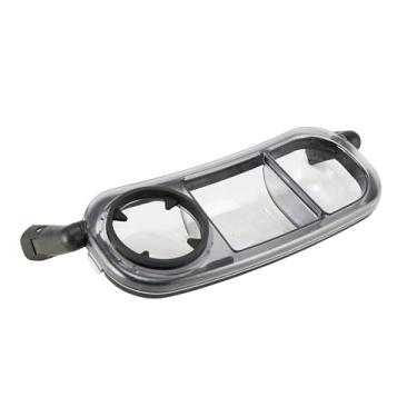 Imagem de Bandeja de lanches serve para UPPAbaby Vista V3/Vista V2/Vista/Cruz/Cruz V2/RumbleSeat/RumbleSeat V2, bandeja de lanche atualizada com dois compartimentos para lanches e suporte de copo, fixação