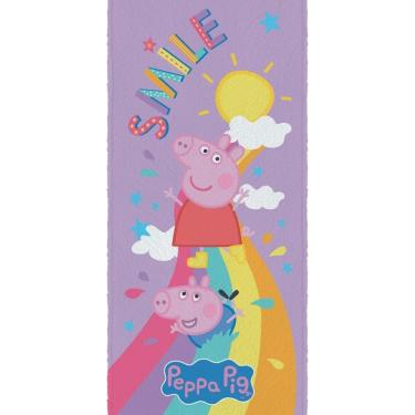 Imagem de Toalha de Banho Infantil Peppa Pig Felpuda Algodão Praia Piscina Lepper