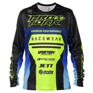 Imagem de Camisa Motocross Infantil Brave Pro Tork Roupa Esportiva Proteção, Ama