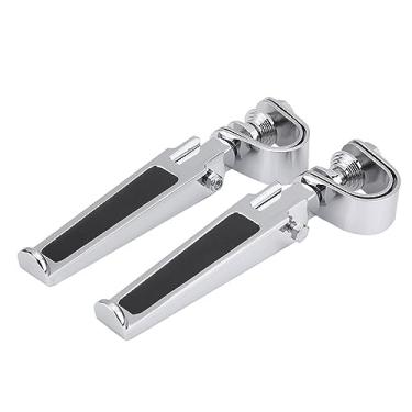 Imagem de Alumínio da Liga de Alumínio Pedra de Chinelos de Peg Com Grampos de Guarda de Motor Adequados para Tamanhos de Estrutura de Motocicleta 1 a 1-1/4 Polegadas