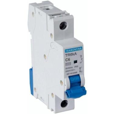 Imagem de Disjuntor Tr6ka 1 P 6 A Curva C Tramontina Tramontina