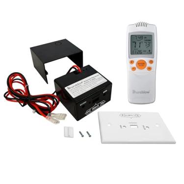 Imagem de Durablow Kit De Controle Remoto Para Lareira A Gás Liga/Desliga Ts1003 + Termostato + Temporizador Com Tela Lcd Para Válvulas De Gás Servo Motor De Chama Variável Modulante, Substitui Interruptor De