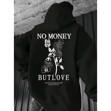 Imagem de Moletom Canguru Flanelado Unissex Feminino Masculino Blusa de Frio Lan