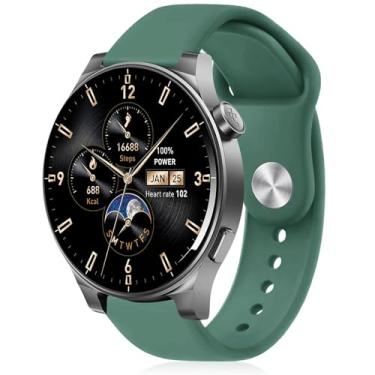 Imagem de Strisinho Pulseiras de relógio de silicone compatíveis com TOZO S5/S6/S3, pulseiras de substituição esportivas macias para CMF Watch Pro/Watch Pro 2/TicWatch Pro 3 Ultra GPS/S2 Smartwatch feminino e