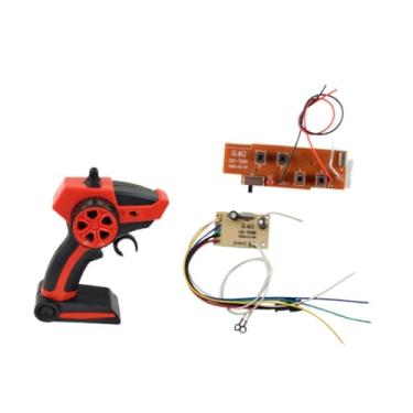 Imagem de MERIGLARE 4CH RC Remote Controller 4 Channel com placa receptor Baixo alarme de energia RC Peças de brinquedo para controle remoto barcos de peças acessórios, Vermelho