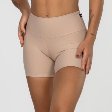 Imagem de Short Fitness Feminina Cintura Alta Blackout Compressão Poliamida-Feminino