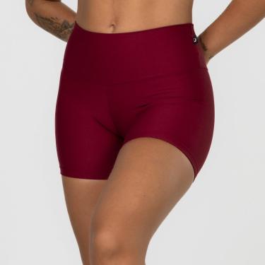 Imagem de Short Fitness Feminina Cintura Alta Blackout Compressão Poliamida-Feminino