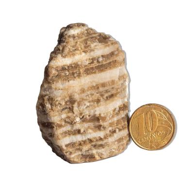 Imagem de 01 Gesso Pedra Bruto Natural 50 a 100g 5 a 8cm Tipo B