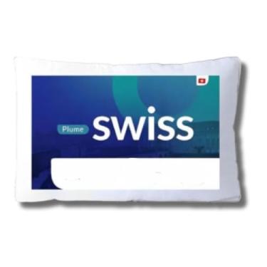Imagem de Travesseiro Swiss Harmonia Plume Fibra Confortável Alivio Siliconizada Moderno Noite De Sono Perfeita Ergonômico PREMIUM SYANG