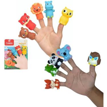 Imagem de Dedoches De Borracha Infantil Animais - Castela, Cbs0349