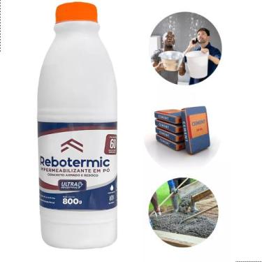 Imagem de Rebotermic Impermeabilizante em Pó 800g Vbrasil Ultra Concentrado Fáci
