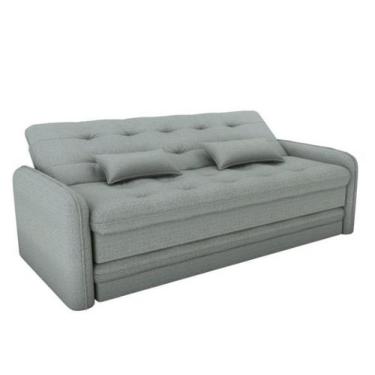 Imagem de Sofá Cama Reclinável com Cama Auxiliar Madalena Matrix, Cinza