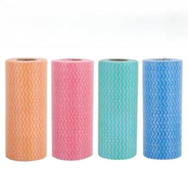 Imagem de Pano Multiuso Para Limpeza Rolo Tipo Perfex Picotado 25X30 Reutilizável(150 (3 Rolos))