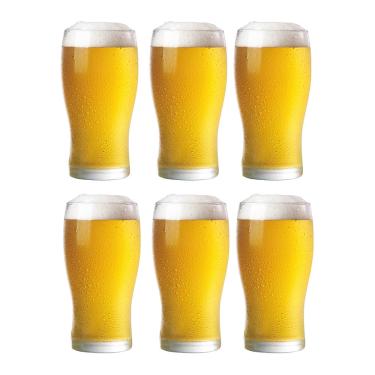 Imagem de Conjunto 6 Copos Tulipa Chopp Cerveja Vidro 324ml