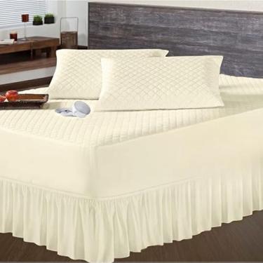 Imagem de Protetor Impermeável para Colchão Casal Box(Bege)