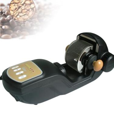 Imagem de Torradeira automática de grãos de café, torradeira profissional de grãos de café elétrico, ar quente ajustável de 7 velocidades, forno e arrefecimento automático, torradeira de grãos de café para