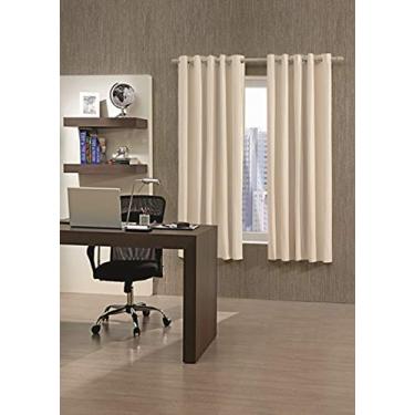 Imagem de Cortina para Varão Bella Janela 200x250 cm Corta Luz Pvc Bege