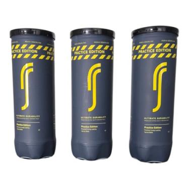 Imagem de Robin Söderling Bolas de Tênis Practice Edition, Alta Durabilidade, Pack com 03 Tubos