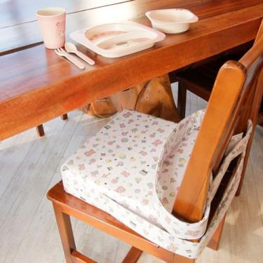 Imagem de Almofada Assento de Elevação Portátil Bebê e Infantil Impermeável com Cinto de Segurança Verde Toys