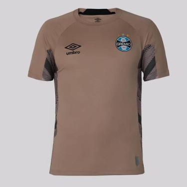 Imagem de Camisa Umbro Grêmio Goleiro 2025 Marrom e Preta, P