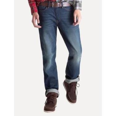 Imagem de Calça Levis Jeans Masculina 514 Straight Stretch Midnight Greenish Médio-Masculino