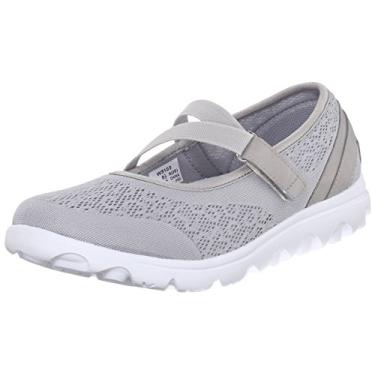Imagem de Propet TravelActiv Mary Jane Tênis feminino para caminhada - Cinza, Prata, 35
