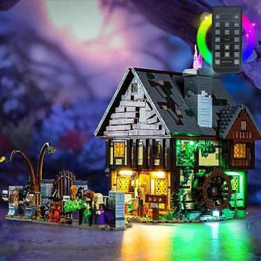 Imagem de LocoLee LED Light Kit for Lego Disney Hocus Pocus: The Sanderson Sisters' Cottage House, Remote Control DIY Lighting Set Accessories Compatible with Lego Ideas 21341 (Lights Only, No Lego Models)